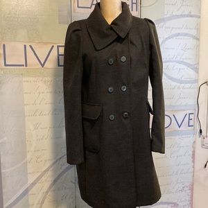 Tiziana Cervasio Double Breasted Pea Coat Sz M Made in Italy